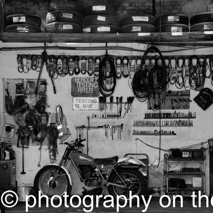 Garage, Kettlewell, Yorkshire. 50cmx50cm, 70cmx70cm