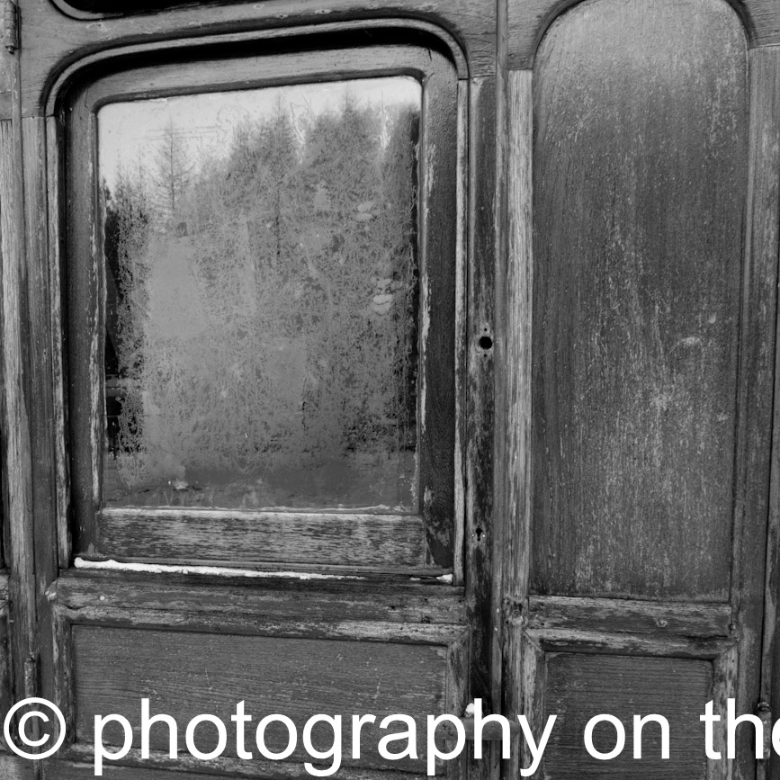 Railway carriage detail, Bolton Abbey Station, Yorkshire. 50cmx50cm, 70cmx70cm0cm