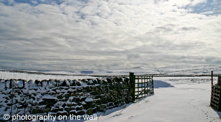 Snow on Yorkshire Moors. 90cmx50cm